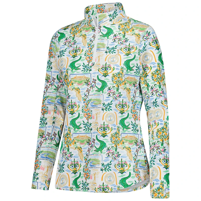V167847 PLAYR Smith & Quinn The Players Sawgrass Clubhouse Ava 1/4 Zip pour femme JACLADQZP 12009-609