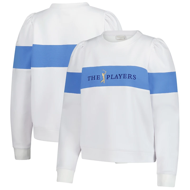 Women's Smith & Quinn White THE PLAYERS Peggy Oversized Pullover Sweatshirt