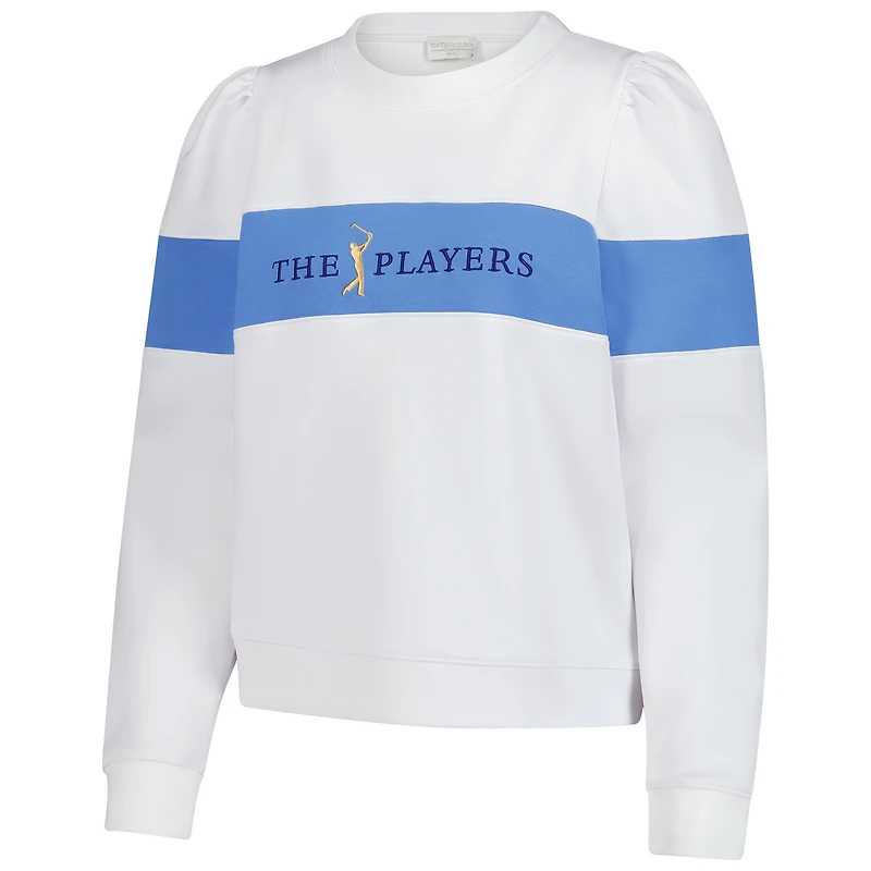Women's Smith & Quinn  White THE PLAYERS Peggy Oversized Pullover Sweatshirt