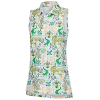 Polo sans manches blanc pour femme Smith & Quinn THE PLAYERS Sawgrass Clubhouse Alice