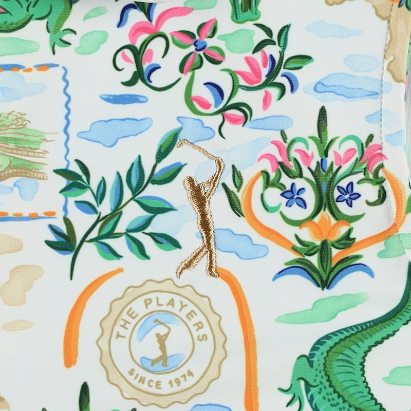 Polo sans manches blanc pour femme Smith & Quinn THE PLAYERS Sawgrass Clubhouse Alice