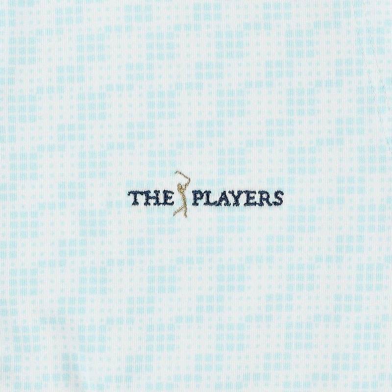 Polo sans manches Under Armour Aqua THE PLAYERS Drive Clubhouse Grid pour femme