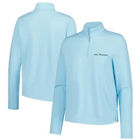 Pull à fermeture éclair quart de tour Under Armour Heather Aqua THE PLAYERS Aura pour femme