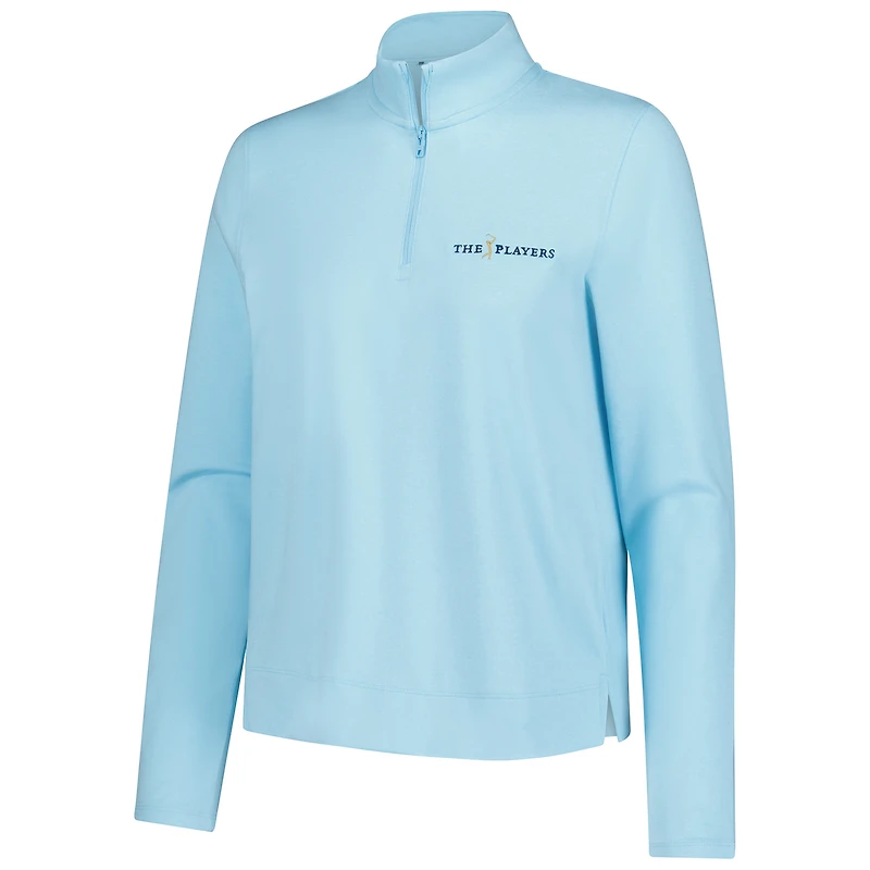 Women's Under Armour  Heather Aqua THE PLAYERS Aura Quarter-Zip Pullover
