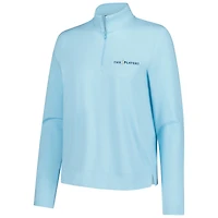 Women's Under Armour  Heather Aqua THE PLAYERS Aura Quarter-Zip Pullover