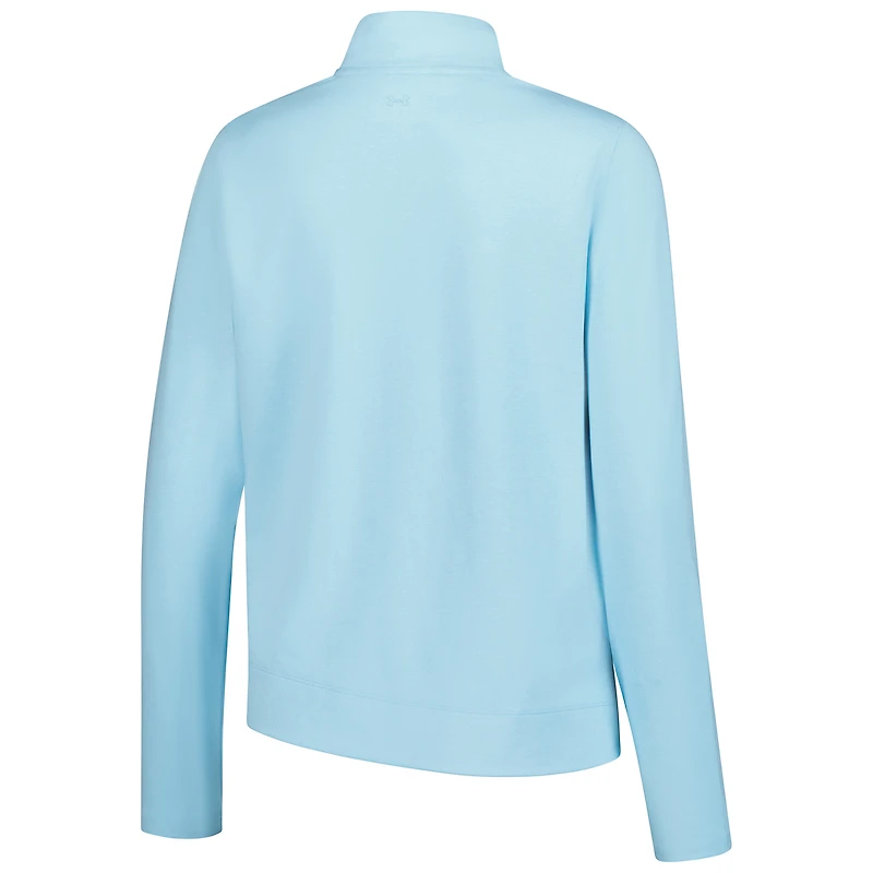 Women's Under Armour  Heather Aqua THE PLAYERS Aura Quarter-Zip Pullover