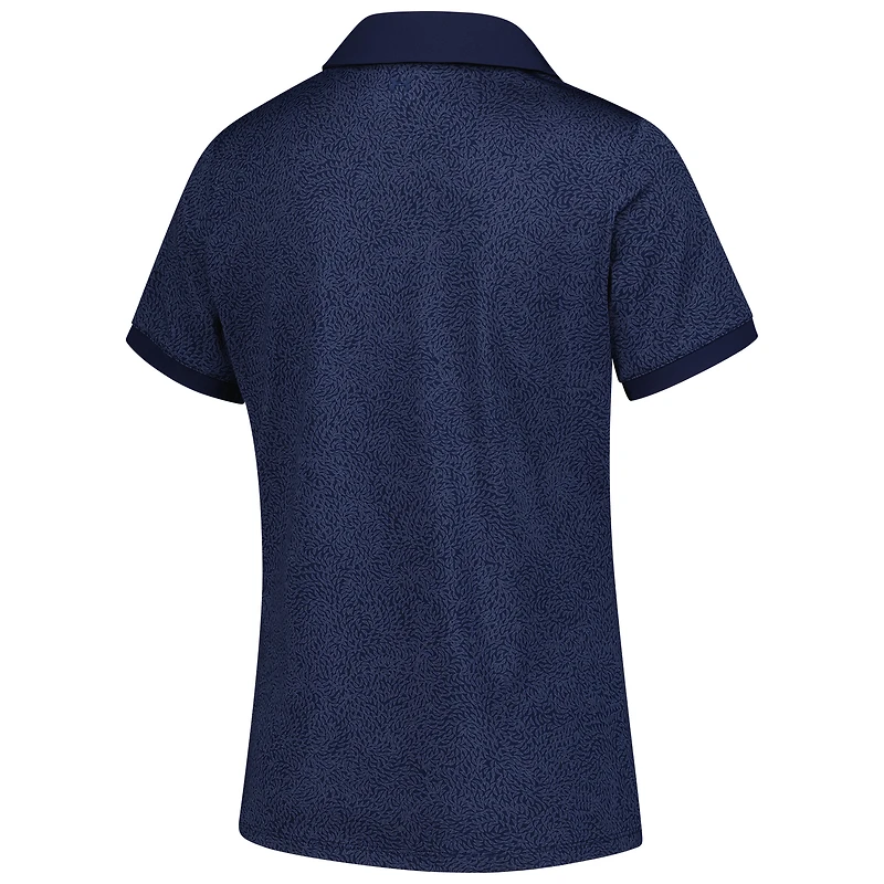 Polo à col en V Eagle Swoop Playoff 3.0 Under Armour bleu marine THE PLAYERS pour femme
