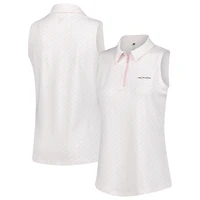 Women's Under Armour  Pink THE PLAYERS Drive Clubhouse Grid Sleeveless Polo