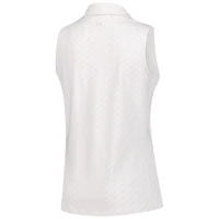 Women's Under Armour  Pink THE PLAYERS Drive Clubhouse Grid Sleeveless Polo