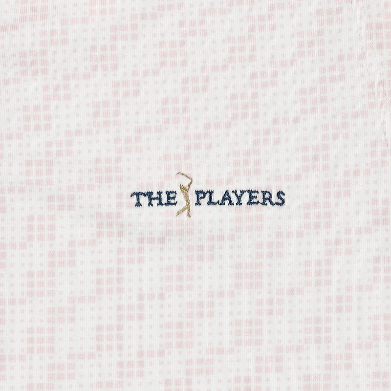 Women's Under Armour  Pink THE PLAYERS Drive Clubhouse Grid Sleeveless Polo