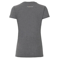 T-shirt à col en V pour femmes Ahead gris THE PLAYERS Palm Trees Vista