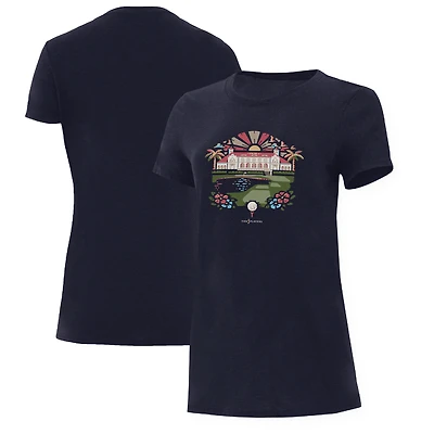 Women's Ahead  Heather Navy THE PLAYERS Floral Clubhouse Danby Tri-Blend T-Shirt