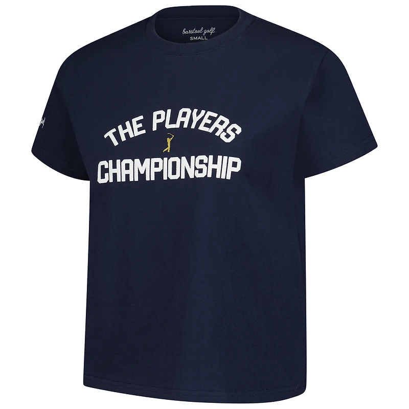 T-shirt court teint en pièce pour femme Barstool Golf bleu marine THE PLAYERS
