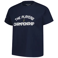 T-shirt court teint en pièce pour femme Barstool Golf bleu marine THE PLAYERS