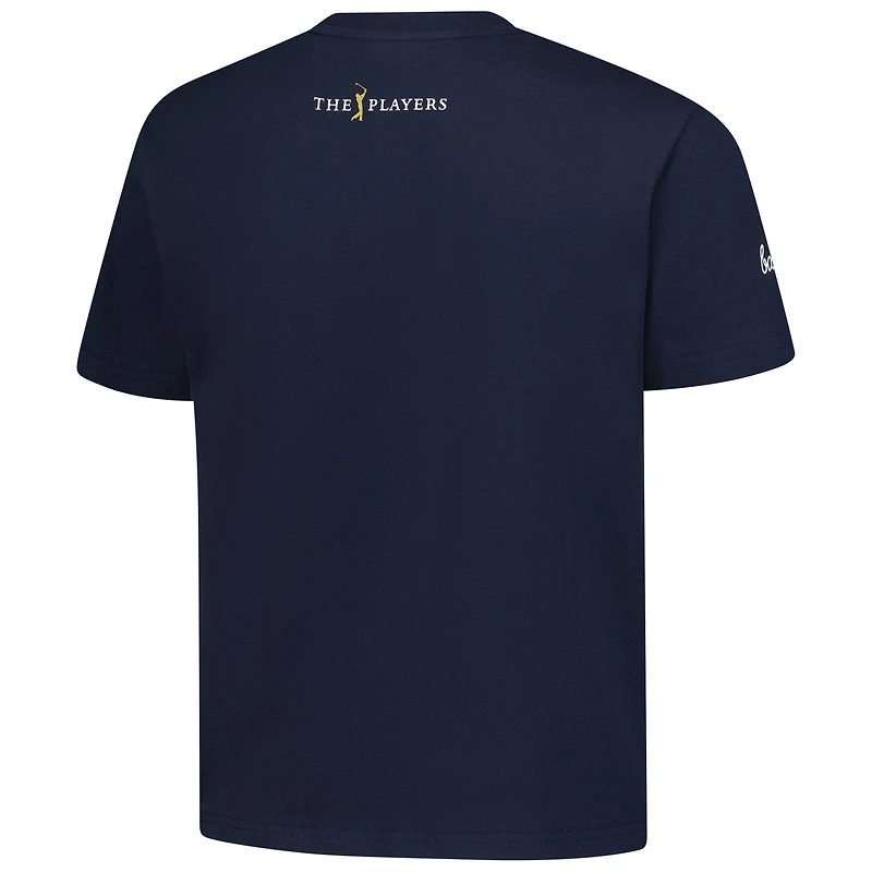 T-shirt court teint en pièce pour femme Barstool Golf bleu marine THE PLAYERS