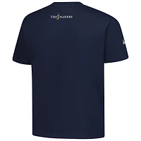 T-shirt court teint en pièce pour femme Barstool Golf bleu marine THE PLAYERS
