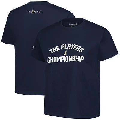 Women's Barstool Golf Navy THE PLAYERS Garment Dyed Cropped T-Shirt