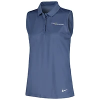 Women's Nike Blue THE PLAYERS Victory Performance Sleeveless Polo