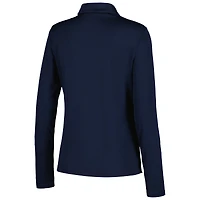 Polo à manches longues Nike bleu marine THE PLAYERS Performance Victory pour femme