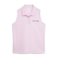 Polo sans manches Nike THE PLAYERS Victory rose pour femme