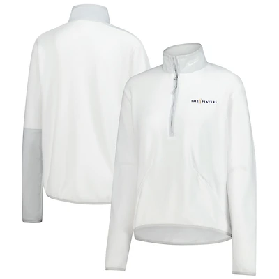 Pull-over Nike THE PLAYERS Victory blanc pour femme, demi-zip, performance