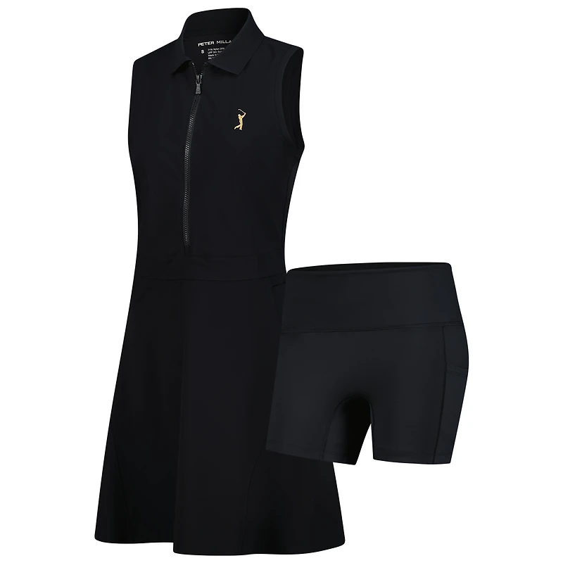 Women's Peter Millar Black 2025 THE PLAYERS Goldman Bingham Sleeveless Dress