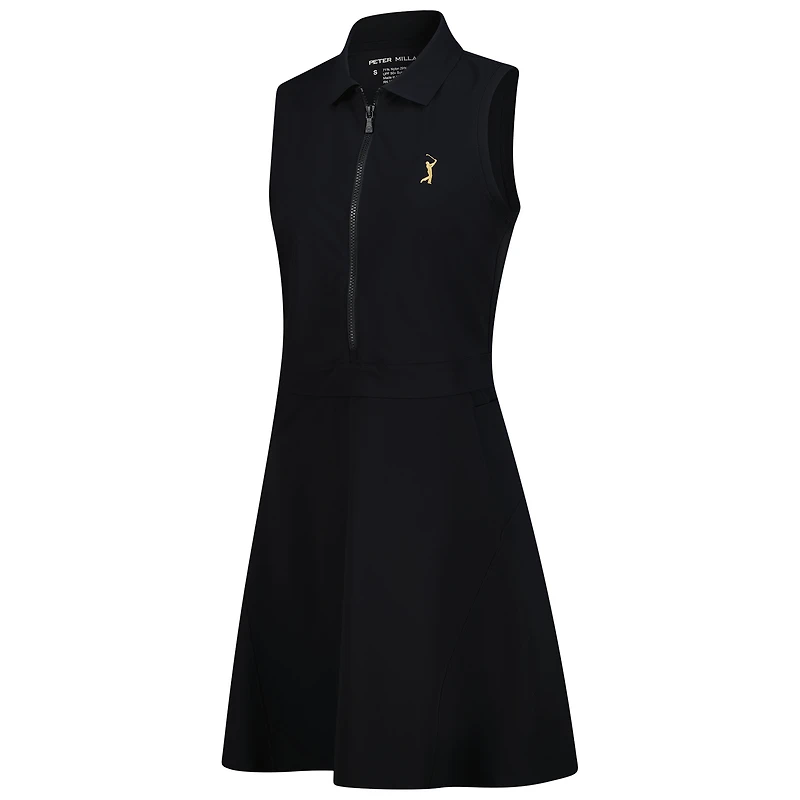 Robe sans manches Peter Millar noire 2025 THE PLAYERS Goldman Bingham pour femme