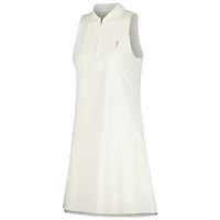 Women's Peter Millar Cream 2024 THE PLAYERS Carner Quarter-Zip Sport Dress