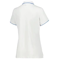 Polo blanc à col en V Peter Millar pour femmes THE PLAYERS 50e anniversaire Betty Drop