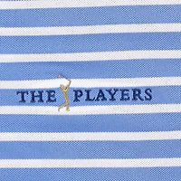 Women's Puma Blue/White THE PLAYERS Everyday Stripe Pique dryCELL Polo