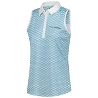 Women's Puma Blue THE PLAYERS Scalloped CLOUDSPUN Sleeveless Polo