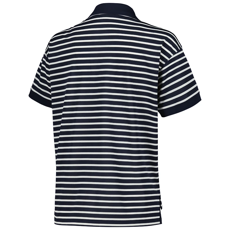 Haut Puma dryCELL THE PLAYERS Everyday Stripe Pique pour femme, bleu marine/blanc