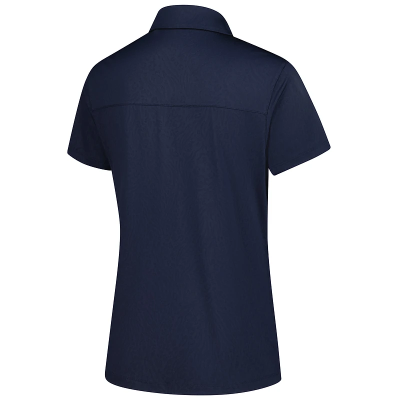 Women's Puma Navy THE PLAYERS Animal Deboss MATTR Polo