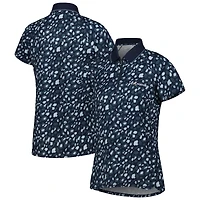 Polo raglan à quart de zip THE PLAYERS MATTR Pathfinder Puma pour femme, bleu marine
