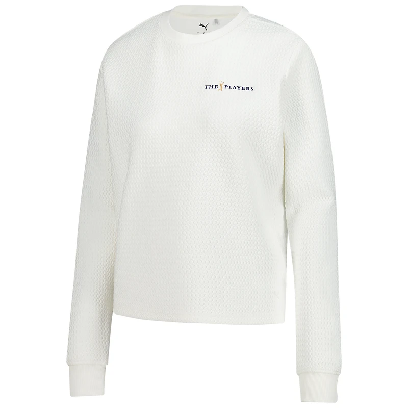 Sweat-shirt à capuche Puma blanc THE PLAYERS Boulder CLOUDSPUN pour femme