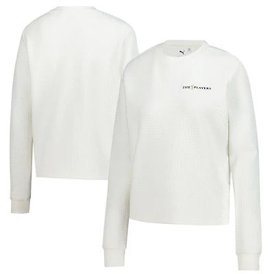 Sweat-shirt à capuche Puma blanc THE PLAYERS Boulder CLOUDSPUN pour femme