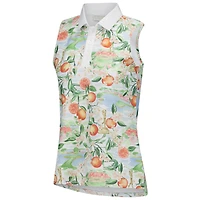 Women's Smith & Quinn White THE PLAYERS Orange Grove Alice Sleeveless Polo