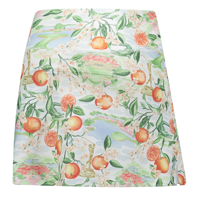 Women's Smith & Quinn White THE PLAYERS Orange Grove Parker Skort