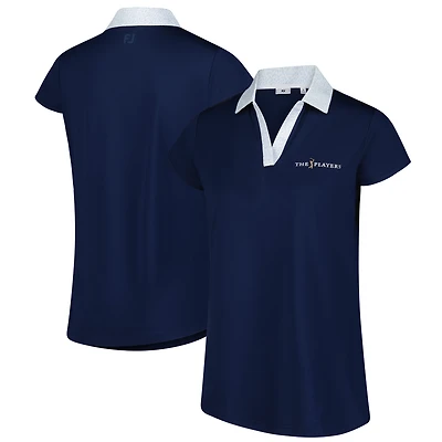 Women's THE PLAYERS  FootJoy Navy Cap Sleeve Polo