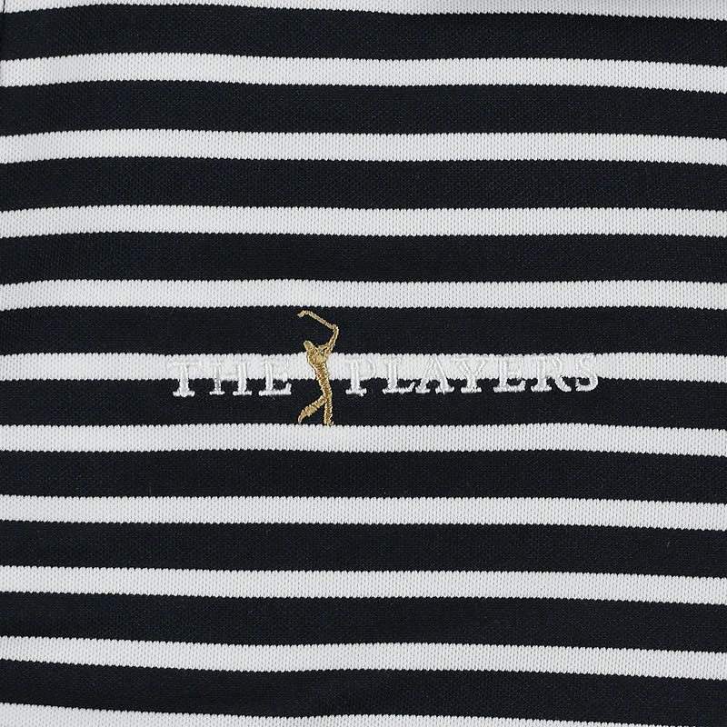 Youth FootJoy  Navy THE PLAYERS Striped Pique Polo