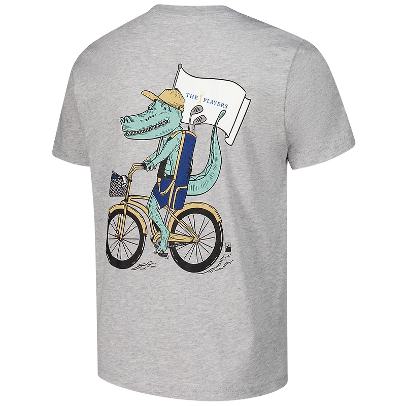 Youth Flomotion Gray THE PLAYERS Biking Gator T-Shirt