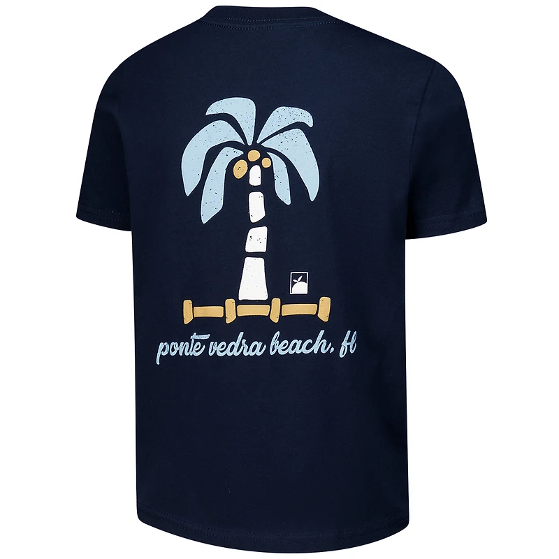 T-shirt Ponte Vedra bleu marine Flomotion pour jeunes THE PLAYERS