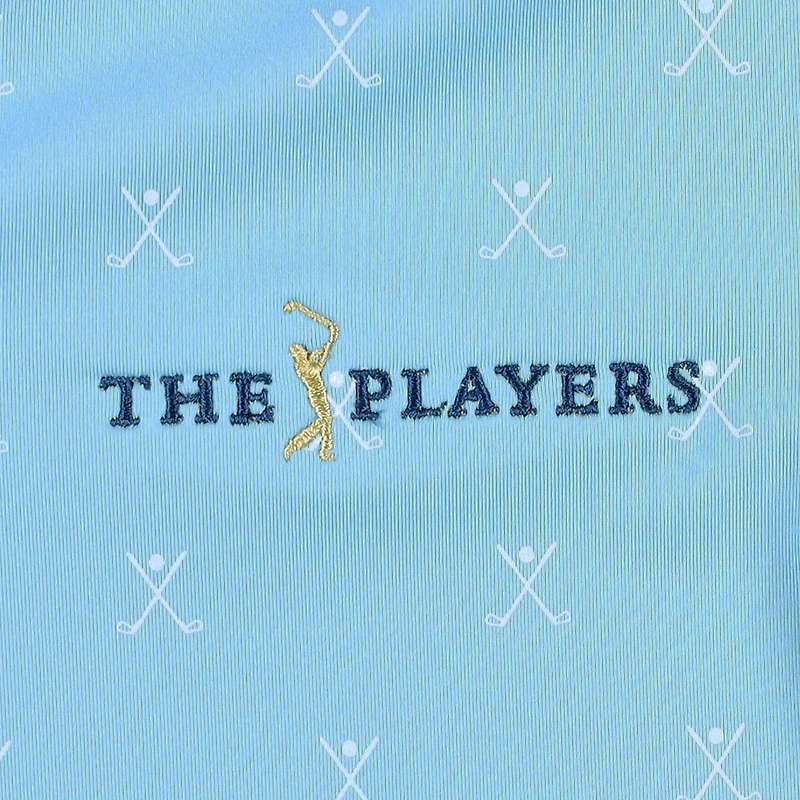Polo imprimé golf THE PLAYERS pour jeunes FootJoy bleu clair