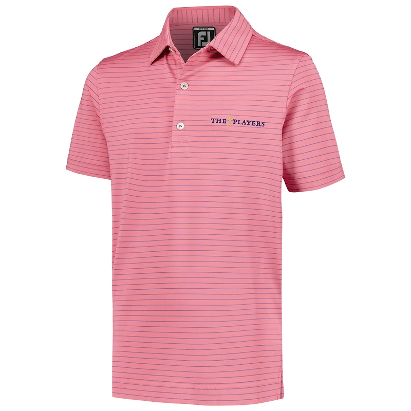 Polo ProDry à rayures crayon THE PLAYERS rose FootJoy pour jeune