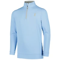 Haut Peter Millar bleu clair THE PLAYERS Perth Quarter-Zip pour jeune
