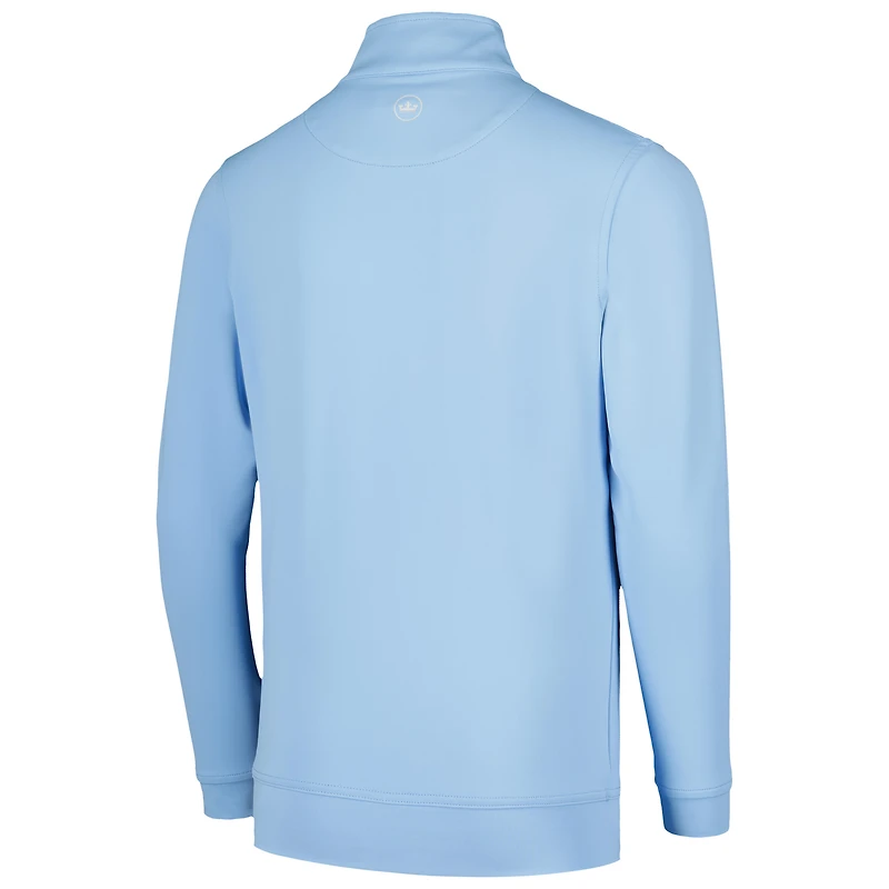 Haut Peter Millar bleu clair THE PLAYERS Perth Quarter-Zip pour jeune