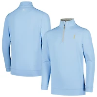Haut Peter Millar bleu clair THE PLAYERS Perth Quarter-Zip pour jeune
