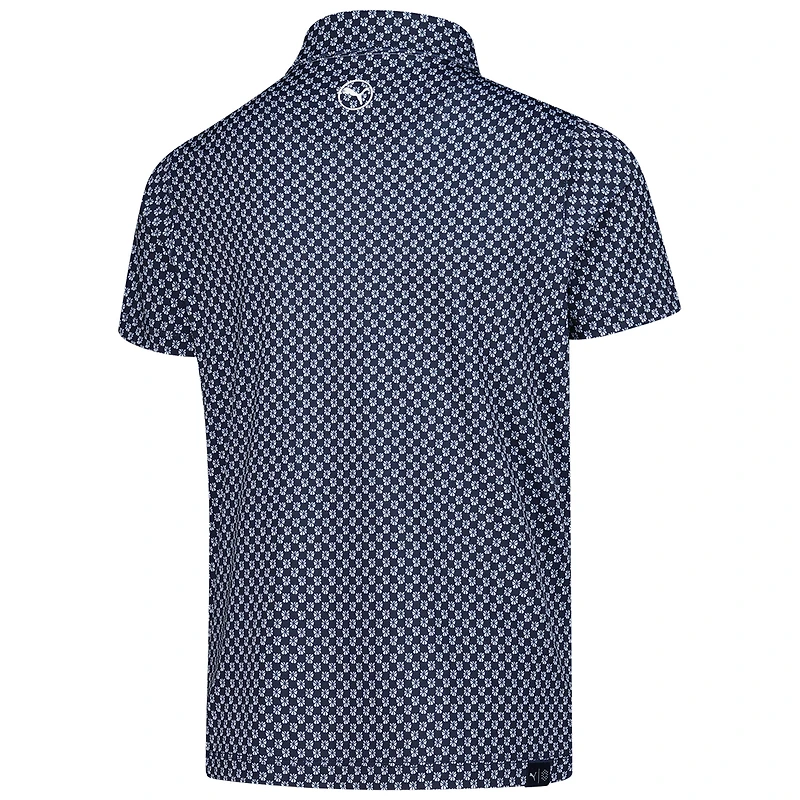 Polo micro-floral bleu marine THE PLAYERS MATTR de Puma pour jeunes