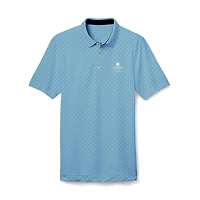 Boy's Youth FootJoy  Light Blue The Zurich Classic Golf Print Polo