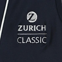 Polo sans manches à col en V passepoilé CLOUDSPUN bleu marine The Zurich Classic pour fille